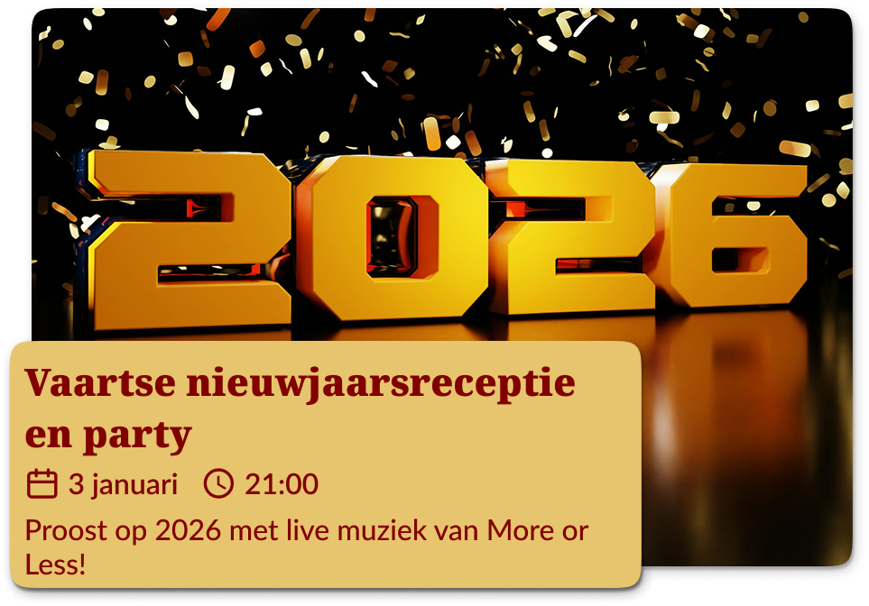Dongen-Vaartse nieuwjaarsreceptie en party 3 januari